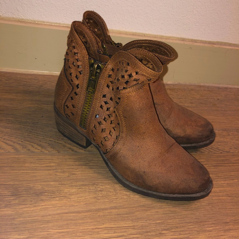 Brown booties